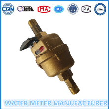 Brass Material Volumetric Water Meter Dn15mm